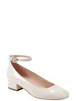 Bandolino Women's Lexy Block Heel Ankle Strap Pumps In Ivory Patent