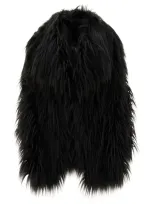 Bb Couture Luxurious Black Faux-fur Jacket