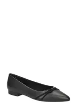 Bella Vita Rhea Ballet Flat In Black Leather