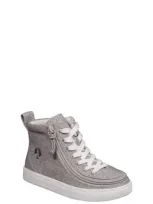 Billy Footwear Kids' Classic High Top Sneaker In Grey Jersey