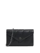 Bimba Y Lola Logo-plaque Crossbody Bag In Black