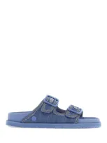 Birkenstock Arizona Denim Slide Sand In Blue