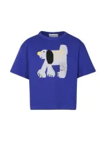 Bobo Choses Blue T-shirt For Kids With Dog