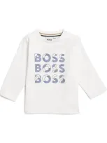 Bosswear Kids' Logo T-shirt In White