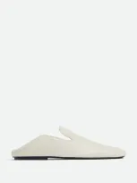 Bottega Veneta Grained Calfskin Adamo Slippers In White