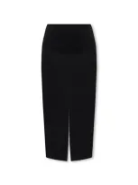 Bottega Veneta Skirt With Slits In Nero