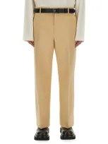 Bottega Veneta Straight-leg Pants In Beige