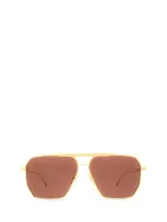 Bottega Veneta Sunglasses In Gold