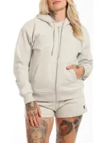 Brooklyn Industries Brooklyn Zip-up Hoodie In Luna Rock