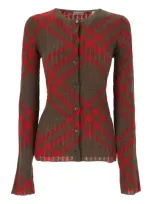 Burberry Cardigan In Red