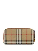 Burberry Check Motif Continental Wallet