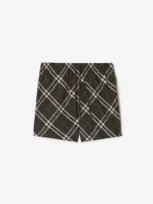 Burberry Check Swim Shorts In Snug