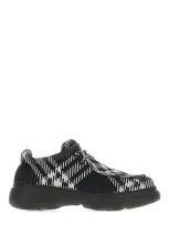 Burberry Checked Round-toe Derby Shoes In Multi