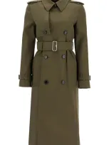 Burberry Double-breasted Trench Coat With In Multicolor