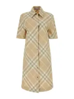 Burberry Checked Cotton-gabardine Shirt Dress In Multicolor