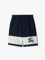 Burberry Ekd Stripe Shorts In Storm