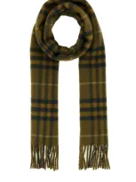 Burberry Embroidered Cashmere Scarf In Furrow