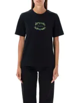 Burberry Thistle Logo Cotton T-shirt In Coal