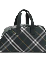 Burberry Large Duffle Bag In Green