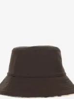 Burberry Reversible Fleece Check Bucket Hat In Dark Brown