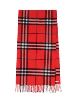 Burberry Scarfs In Red