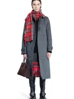 Burberry Woman Grey Coats