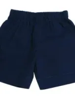 Busy Bees Babies'  Jd Pull-on Shorts In Navy Cotton Poplin