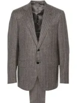 Caruso Suits In Grey/brown