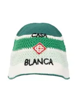 Casablanca Logo Embroidered Knitted Hat In Multi