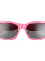 Celine 54mm Cat Eye Sunglasses In Shiny Fuxia/smoke