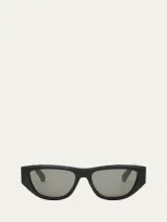 Celine Monochroms Acetate Cat-eye Sunglasses In Black