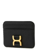 Chloé Black Leather Card Holder