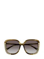 Chloé Eyewear Square In Brown