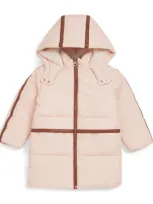 Chloé Kids' Padded Puffer Coat In Pink