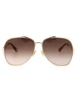 Chloé Ch0183s Sunglasses In Gold