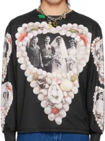 Chopova Lowena Ssense Exclusive Black Wedding Day Long Sleeve T-shirt