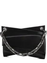 Christian Louboutin Loubitwist Leather Shoulder Bag In Black