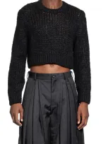 Comme Des Garçons Homme Deux Man Black Knitwear