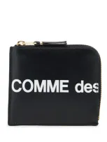 Comme Des Garçons Huge Logo Wallet In Black