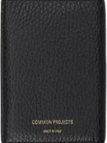 Common Projects Black Folio Wallet In 7001 Black Textured