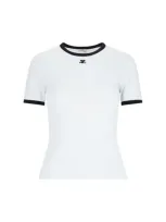 Courrèges Logo T-shirt In White