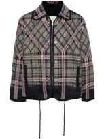 Craig Green Plaid Check-print Jacket In Black Plaid