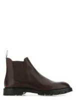 Crockett &amp; Jones Brown Leather Chelsea 11 Ankle Boots In Darkbrown