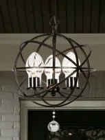 Crystorama Solaris 3-light Mini Chandelier In Bronze