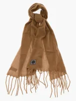 Destin Solid Color Melt Scarf With Fringes In Brown