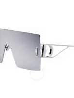 Dior 30montaigne M1u F0a6 Cd40102u 16c Shield Sunglasses In Palladium Smoke Mirror