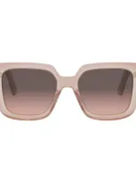 Dior Sunglasses In Rosa/marrone