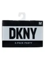 Dkny Assorted 3-pack Cut Anywhere Thong In Dk Black