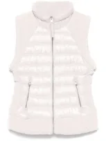 Dkny Padded Gilet In Neutrals