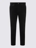 Dolce & Gabbana Black Cotton Blend Essentials Jeans